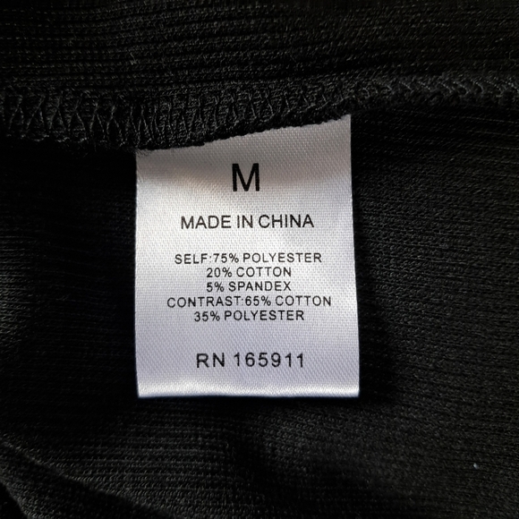 Grace + Karma Flutter Sleeve Ribbed Tank Top Black Women’s Size Medium NWT - Picture 6 of 6